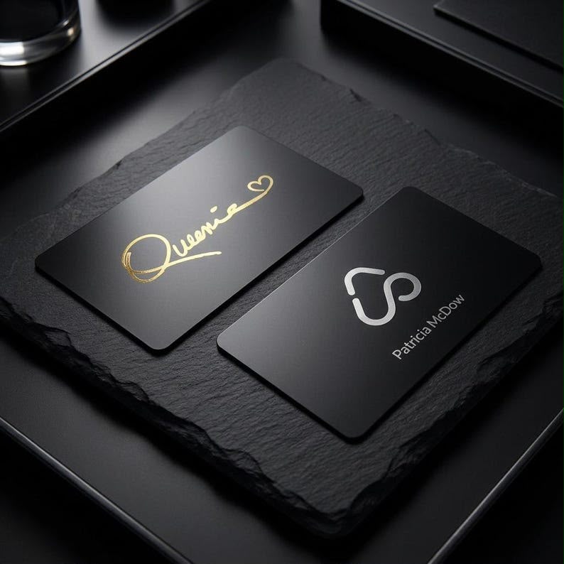 NFC Business Card | 1-Tap Premium Metal Card with Glossy Reflective Finish